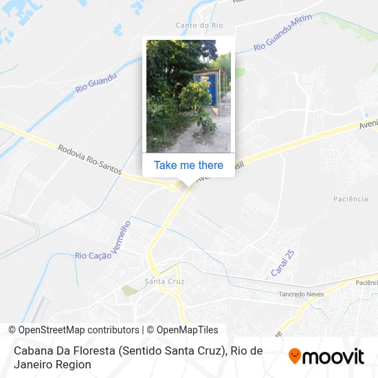 Cabana Da Floresta (Sentido Santa Cruz) map