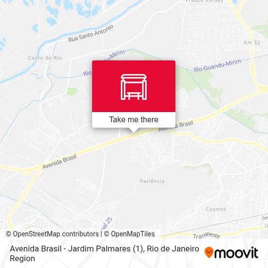 Avenida Brasil - Jardim Palmares (1) map