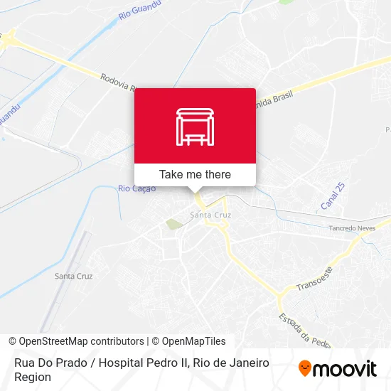 Rua Do Prado / Hospital Pedro II map