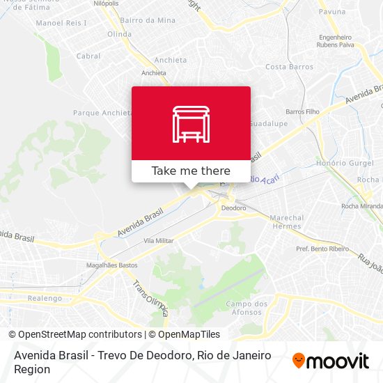 Avenida Brasil - Trevo De Deodoro map