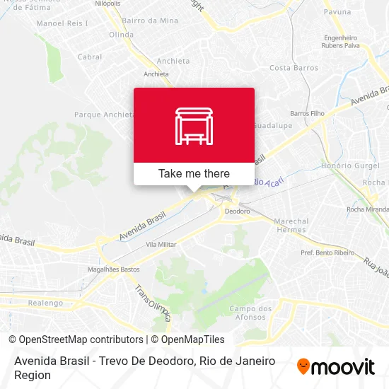 Avenida Brasil - Trevo De Deodoro map