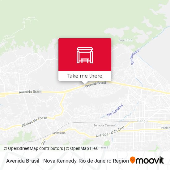 Avenida Brasil - Nova Kennedy map