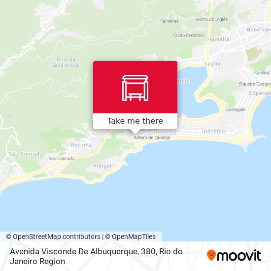 Mapa Avenida Visconde De Albuquerque, 380