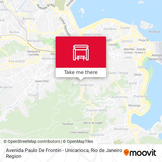 Mapa Avenida Paulo De Frontin - Unicarioca