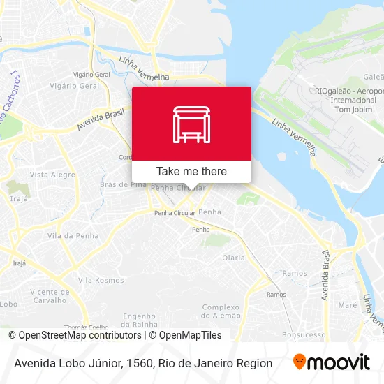 Avenida Lobo Júnior, 1560 map