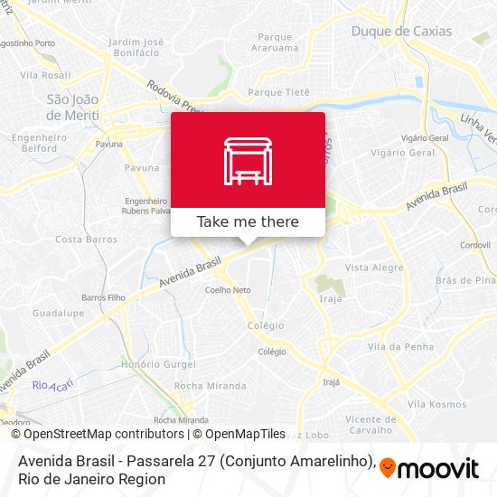 Avenida Brasil - Passarela 27 (Conjunto Amarelinho) map