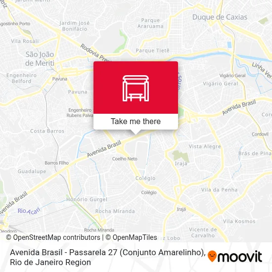 Avenida Brasil - Passarela 27 (Conjunto Amarelinho) map
