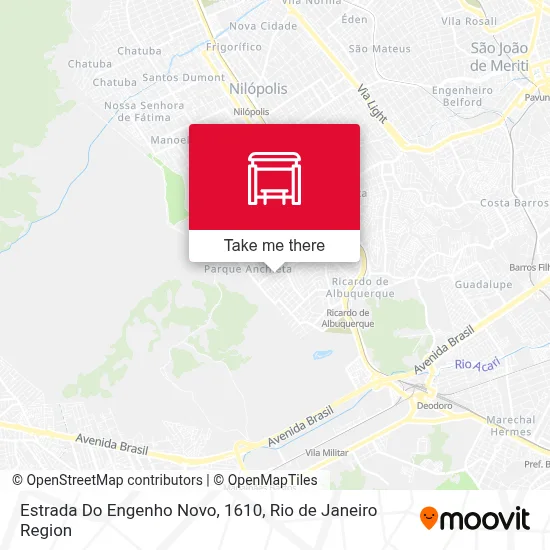 Estrada Do Engenho Novo, 1610 map