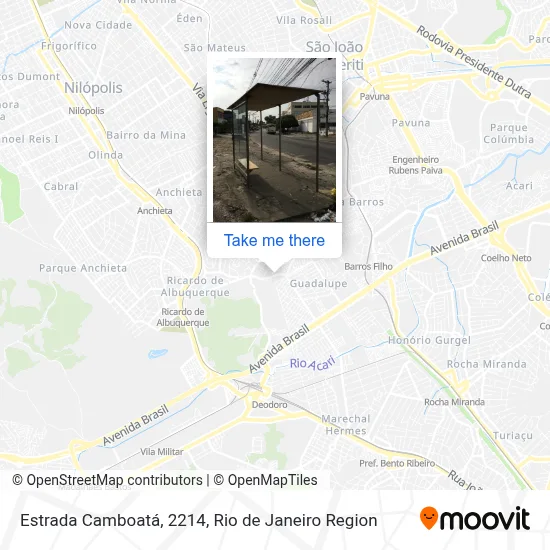 Estrada Camboatá, 2214 map