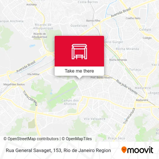 Rua General Savaget, 153 map