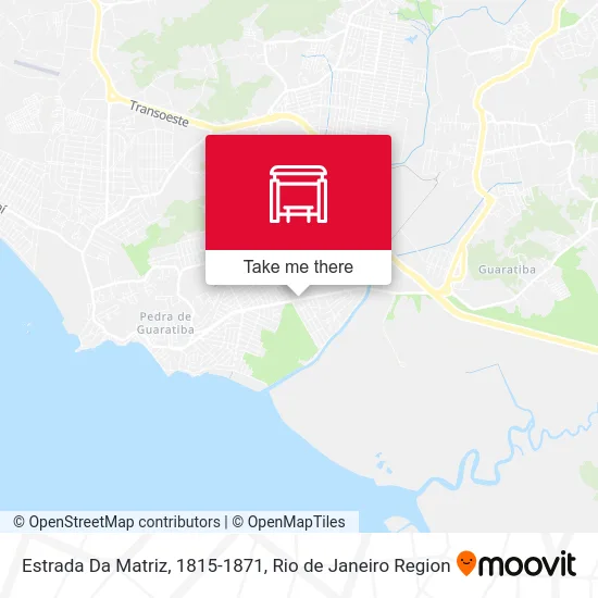 Estrada Da Matriz, 1815-1871 map