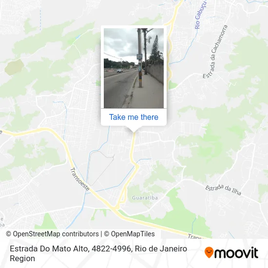 Estrada Do Mato Alto, 4822-4996 map