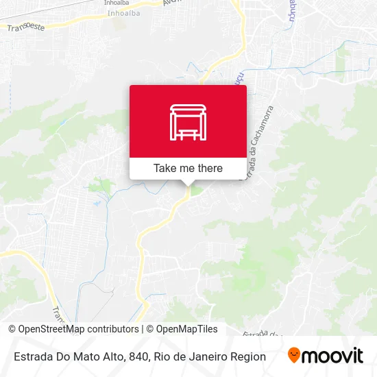 Estrada Do Mato Alto, 840 map