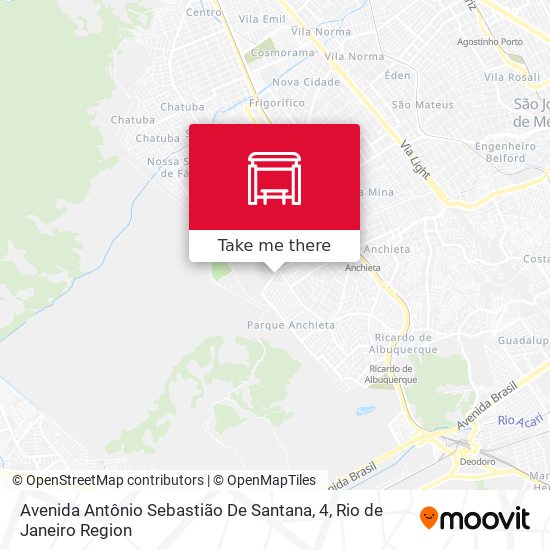 Mapa Avenida Antônio Sebastião De Santana, 4