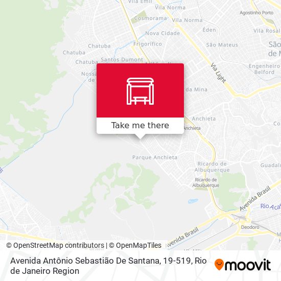 Avenida Antônio Sebastião De Santana, 19-519 map