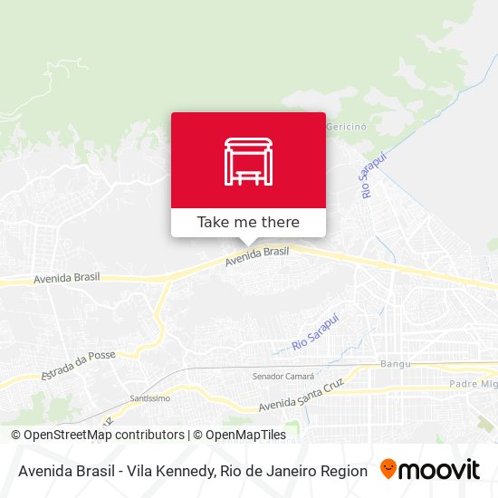 Mapa Avenida Brasil - Vila Kennedy