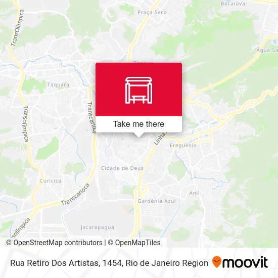 Rua Retiro Dos Artistas, 1454 map