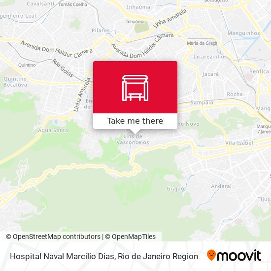 Hospital Naval Marcílio Dias map