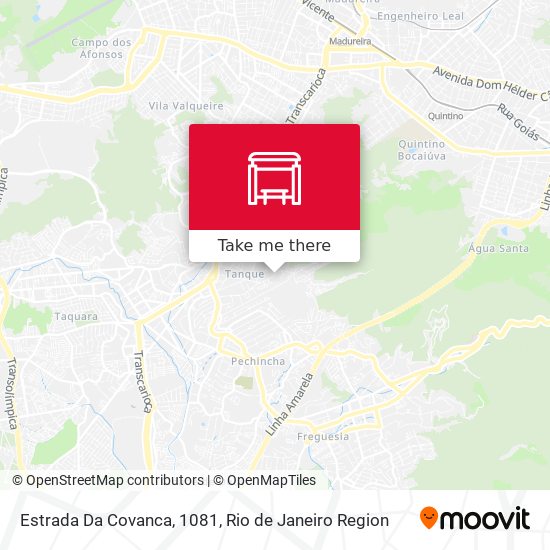 Estrada Da Covanca, 1081 map