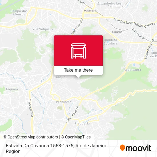 Estrada Da Covanca 1563-1575 map