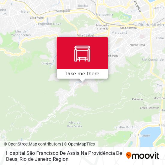 Mapa Hospital São Francisco De Assis Na Providência De Deus