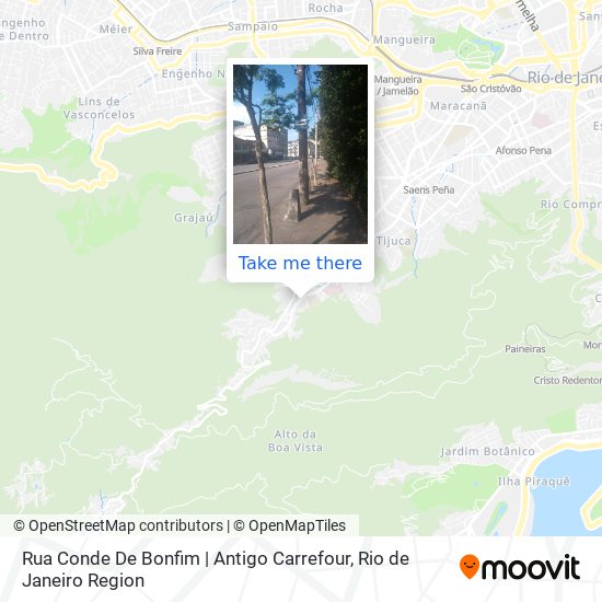 Mapa Rua Conde De Bonfim | Antigo Carrefour