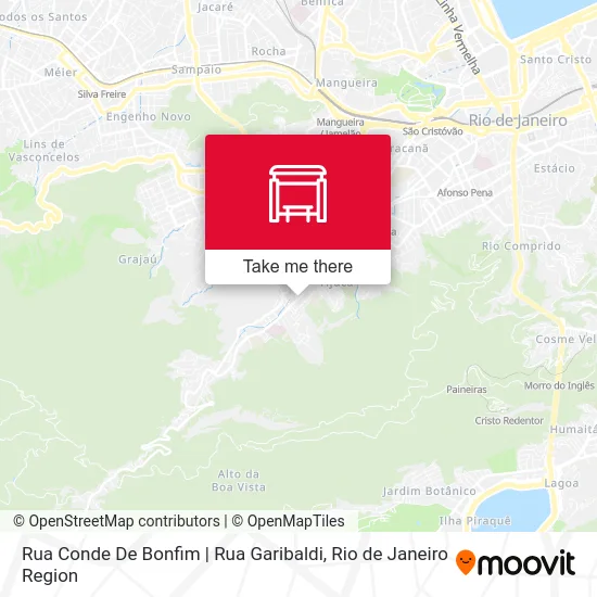 Rua Conde De Bonfim | Rua Garibaldi map