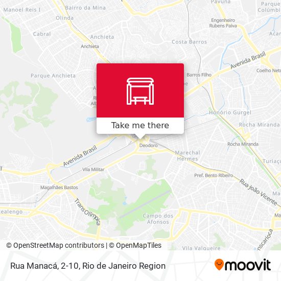 Mapa Rua Manacá, 2-10