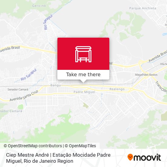 Ciep Mestre André | Estação Mocidade Padre Miguel map