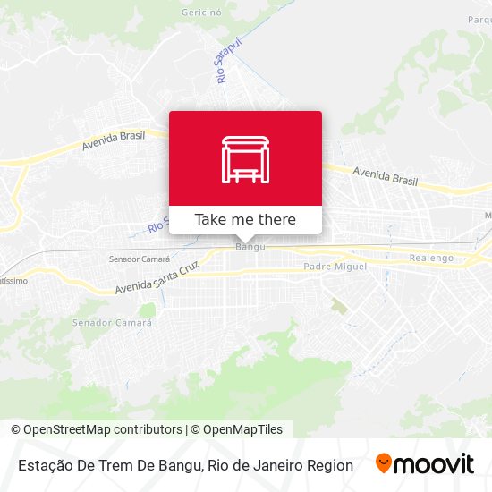 Mapa Estação De Trem De Bangu