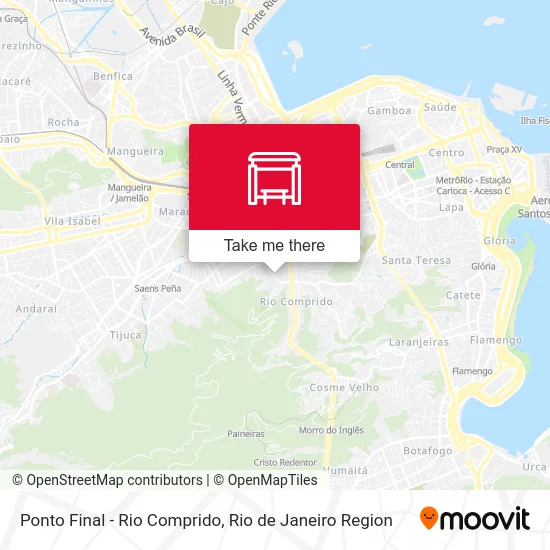 Ponto Final - Rio Comprido map