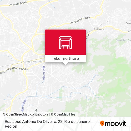 Rua José Antônio De Oliveira, 23 map