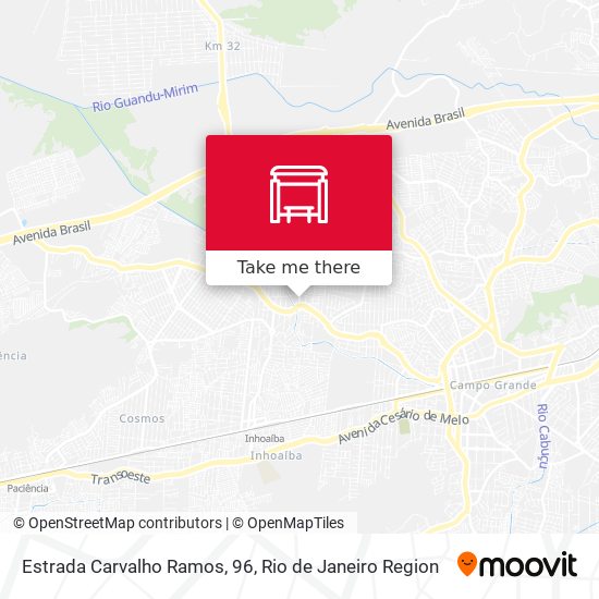 Estrada Carvalho Ramos, 96 map