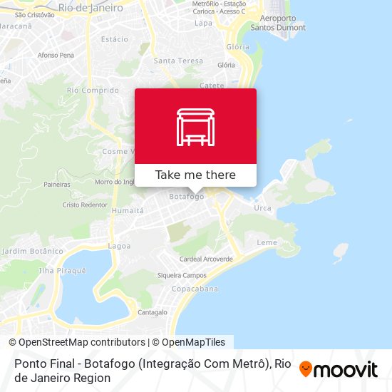 Mapa Ponto Final - Botafogo (Integração Com Metrô)