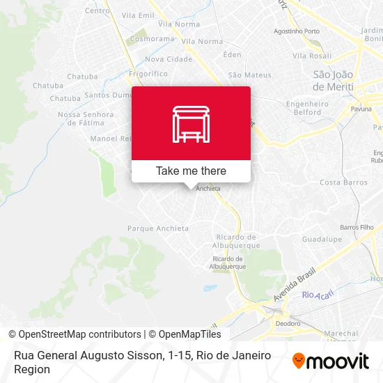 Rua General Augusto Sisson, 1-15 map