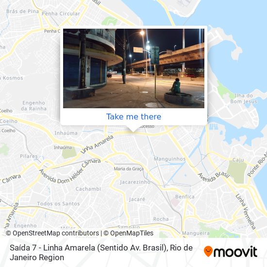 Saída 7 - Linha Amarela (Sentido Av. Brasil) map