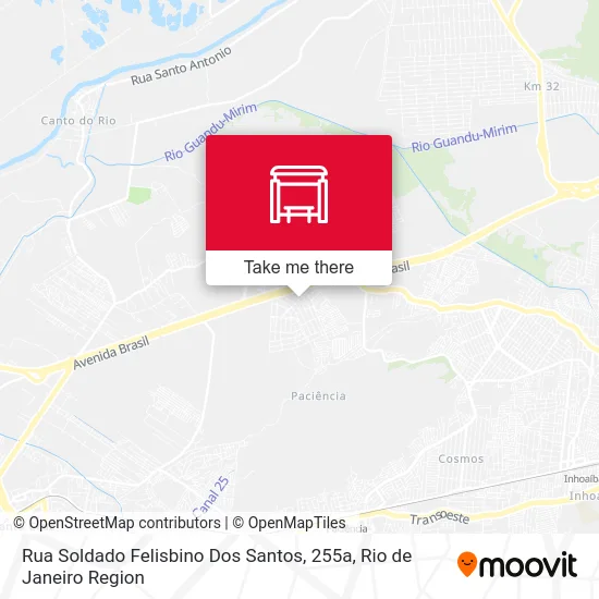 Rua Soldado Felisbino Dos Santos, 255a map