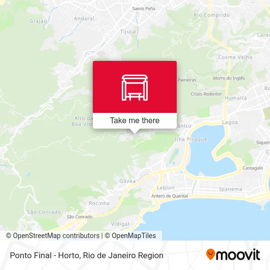 Ponto Final - Horto map