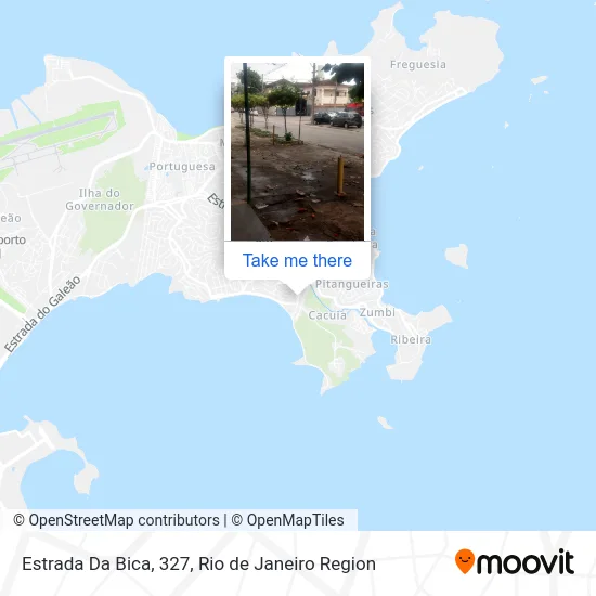 Estrada Da Bica, 327 map