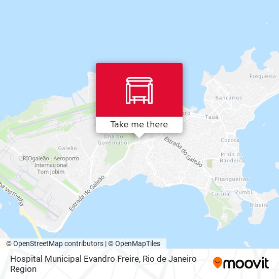 Mapa Hospital Municipal Evandro Freire