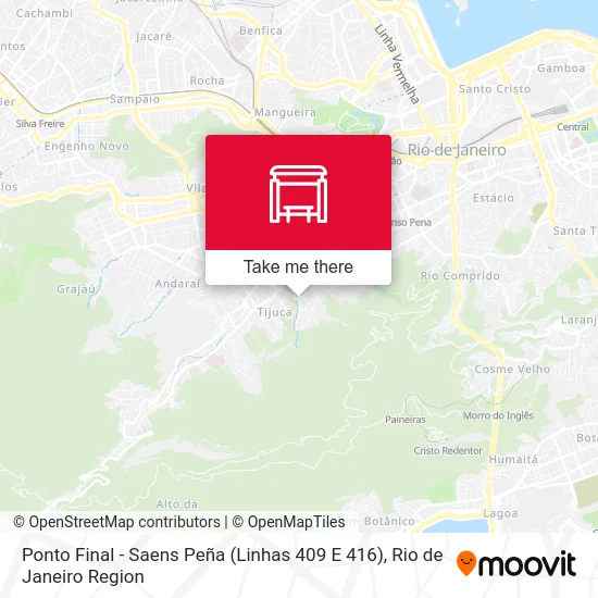 Ponto Final - Saens Peña (Linhas 409 E 416) map