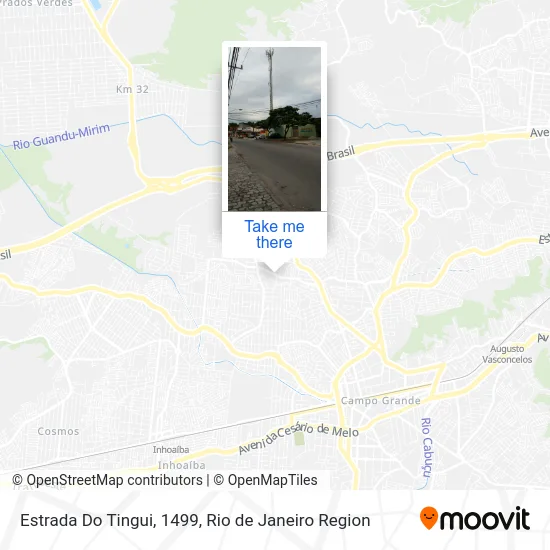 Estrada Do Tingui, 1499 map