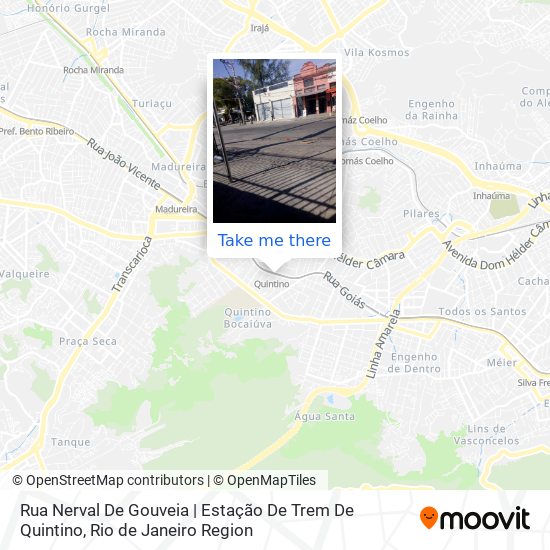 Mapa Rua Nerval De Gouveia | Estação De Trem De Quintino