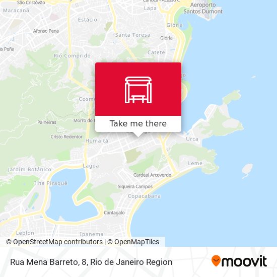 Mapa Rua Mena Barreto, 8