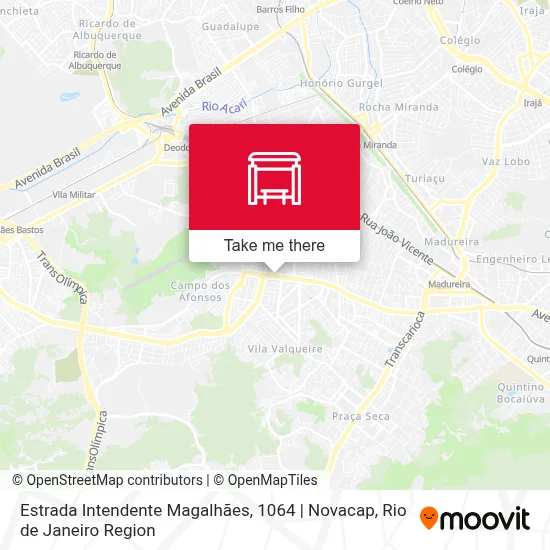 Estrada Intendente Magalhães, 1064 | Novacap map