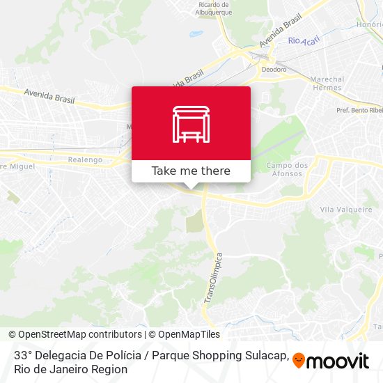 Mapa 33° Delegacia De Polícia / Parque Shopping Sulacap