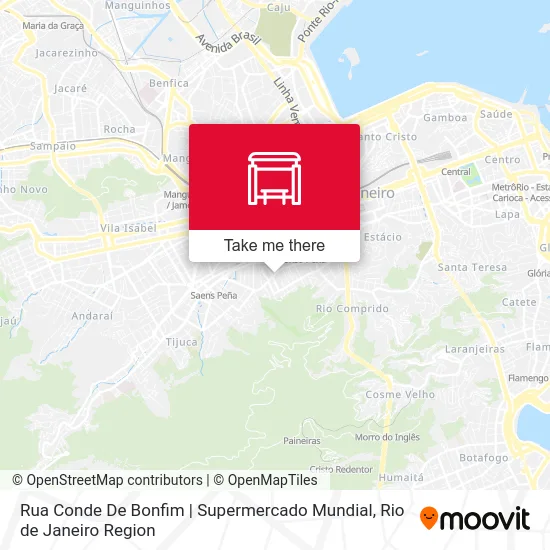 Rua Conde De Bonfim | Supermercado Mundial map