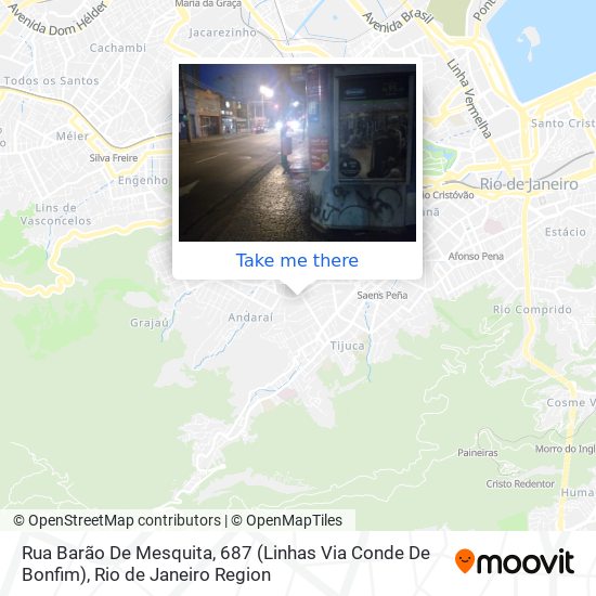 Rua Barão De Mesquita, 687 (Linhas Via Conde De Bonfim) map