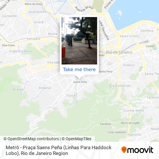 Mapa Metrô - Praça Saens Peña (Linhas Para Haddock Lobo)