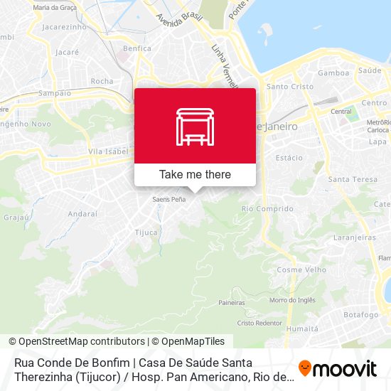 Casa De Saúde Santa Therezinha (Tijucor) / Hosp. Pan Americano map